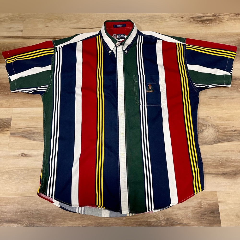 Chaps by Ralph Lauren Striped Men’s Short Sleeve Shirt